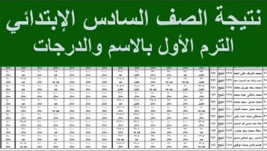 Photo of ظهور نتيجه الصف السادس الابتدائي برقم الجلوس والأسم عبر بوابة التعليم الأساسي