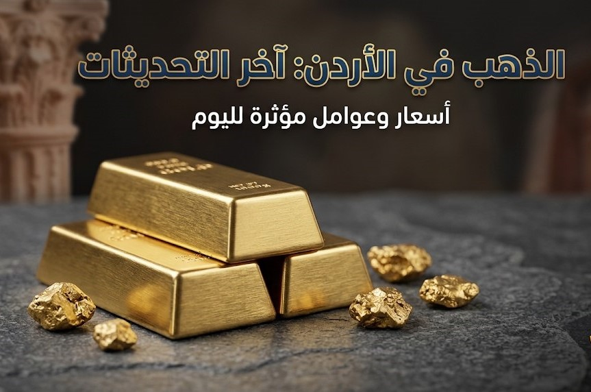 سعر الذهب في الأردن اليوم السبت 26 سبتمبر 2026.. عيار 24 و21 و18 والليرات