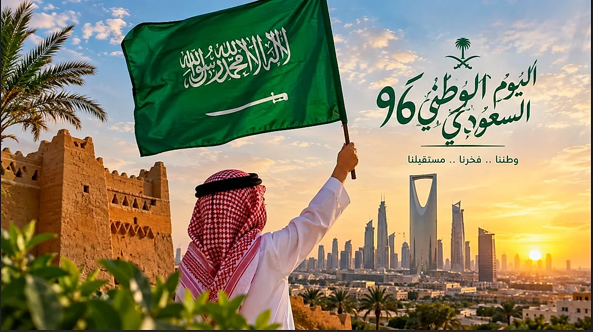أجمل تهنئة باليوم الوطني السعودي 96.. عبارات ورسائل احتفال للمملكة