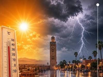 طقس المغرب غدًا الخميس.. ارتفاع الحرارة إلى 42 درجة وأمطار رعدية بهذه المناطق